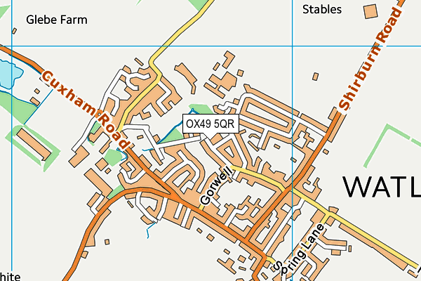 OX49 5QR map - OS VectorMap District (Ordnance Survey)