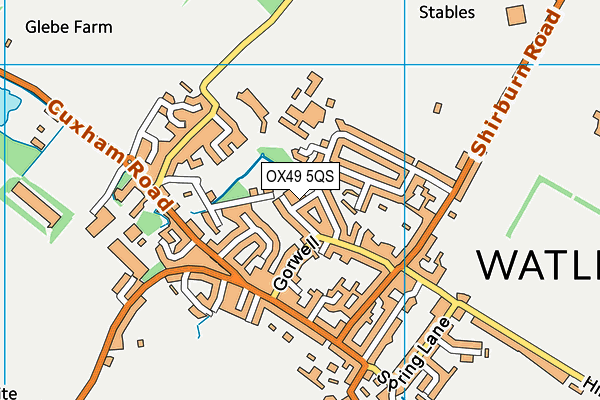 OX49 5QS map - OS VectorMap District (Ordnance Survey)