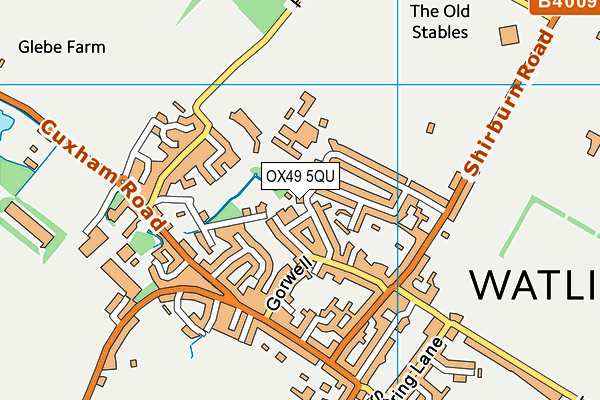 OX49 5QU map - OS VectorMap District (Ordnance Survey)