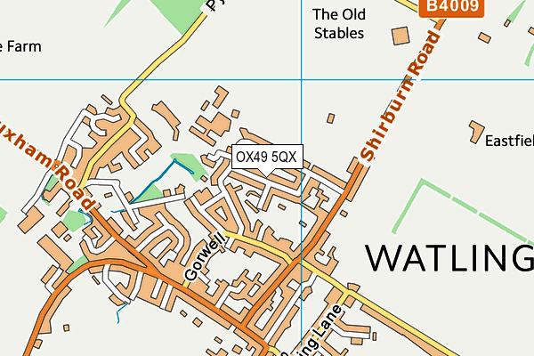 OX49 5QX map - OS VectorMap District (Ordnance Survey)