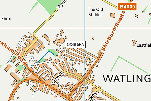 OX49 5RA map - OS VectorMap District (Ordnance Survey)
