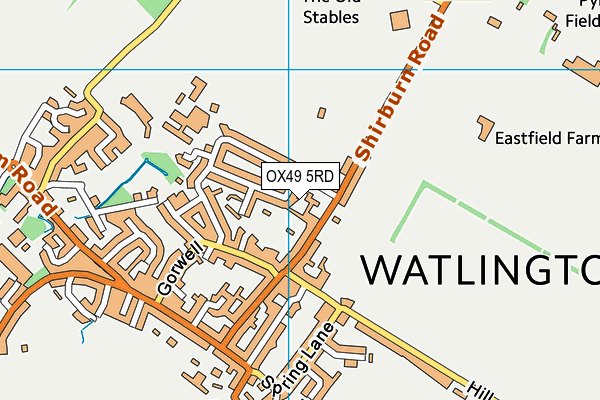 OX49 5RD map - OS VectorMap District (Ordnance Survey)