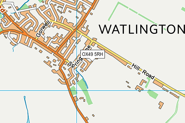 OX49 5RH map - OS VectorMap District (Ordnance Survey)