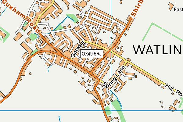 OX49 5RJ map - OS VectorMap District (Ordnance Survey)