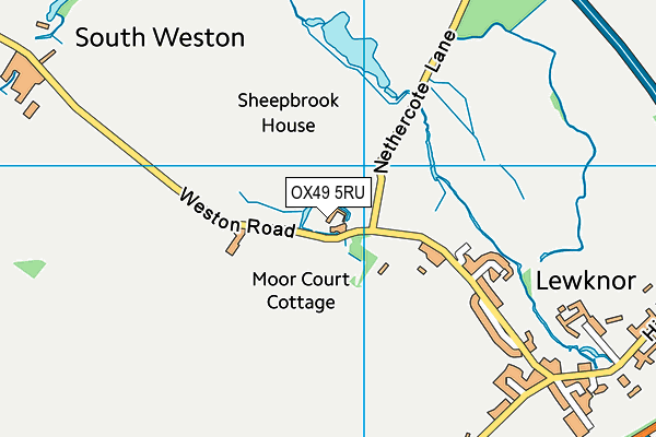 OX49 5RU map - OS VectorMap District (Ordnance Survey)