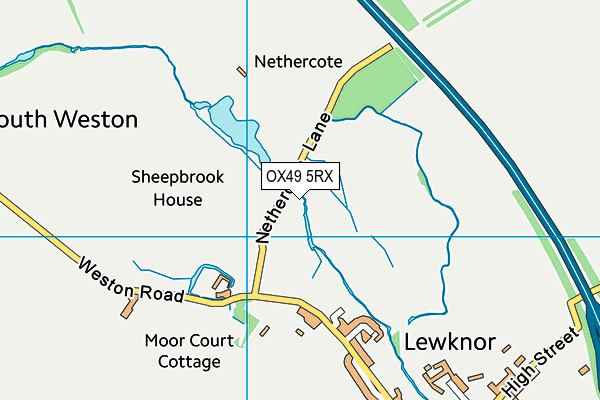 OX49 5RX map - OS VectorMap District (Ordnance Survey)