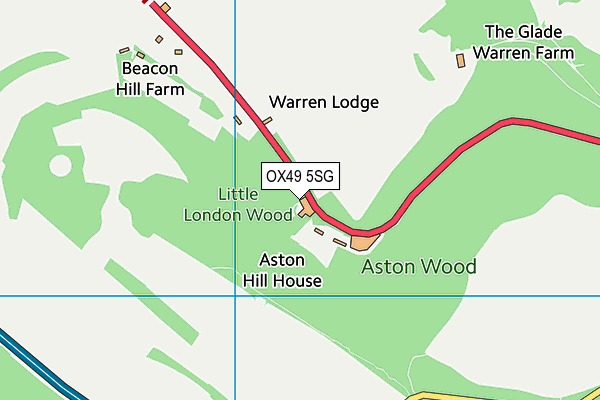 OX49 5SG map - OS VectorMap District (Ordnance Survey)