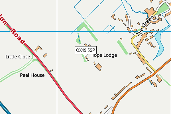 OX49 5SP map - OS VectorMap District (Ordnance Survey)