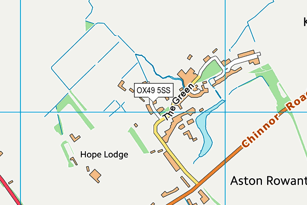 OX49 5SS map - OS VectorMap District (Ordnance Survey)