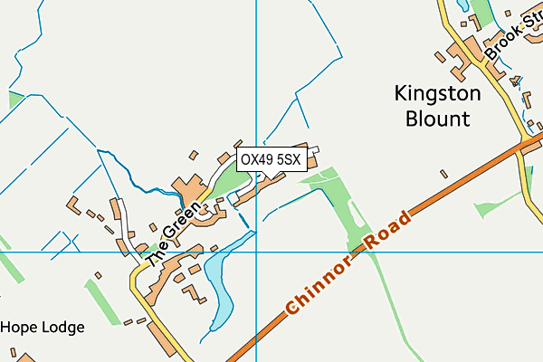 OX49 5SX map - OS VectorMap District (Ordnance Survey)