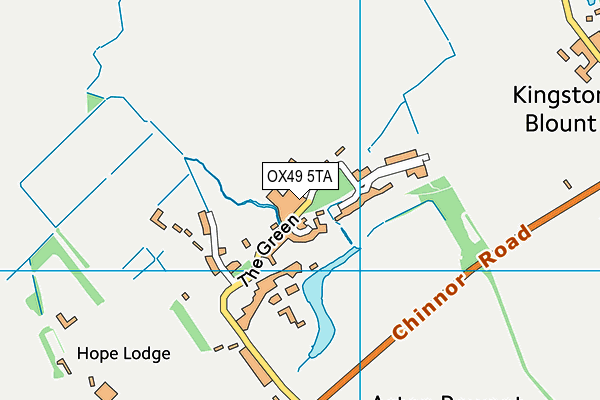 OX49 5TA map - OS VectorMap District (Ordnance Survey)