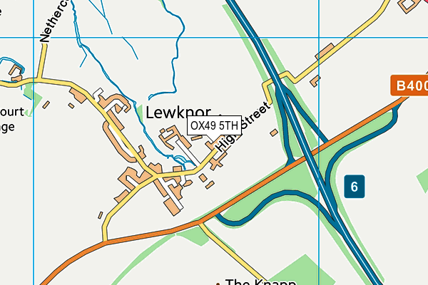 Lewknor Church of England Primary School map (OX49 5TH) - OS VectorMap District (Ordnance Survey)