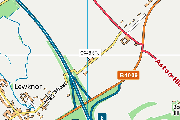 OX49 5TJ map - OS VectorMap District (Ordnance Survey)