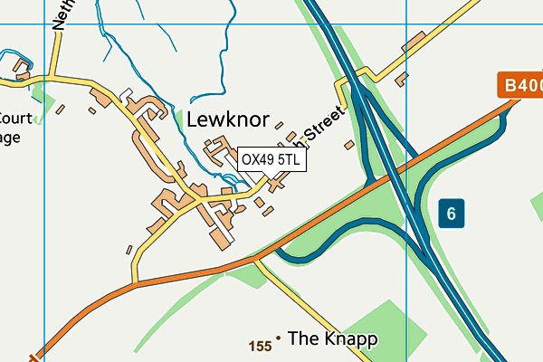 Lewknor Recreation Ground map (OX49 5TL) - OS VectorMap District (Ordnance Survey)