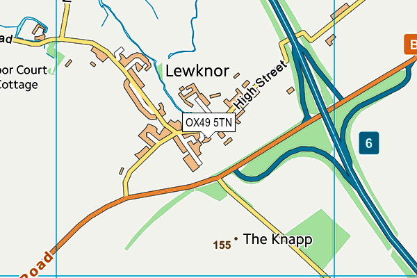 OX49 5TN map - OS VectorMap District (Ordnance Survey)