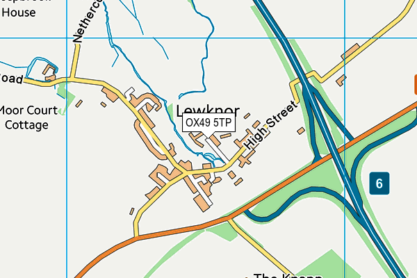 OX49 5TP map - OS VectorMap District (Ordnance Survey)