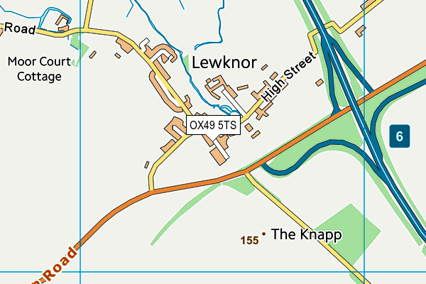 OX49 5TS map - OS VectorMap District (Ordnance Survey)