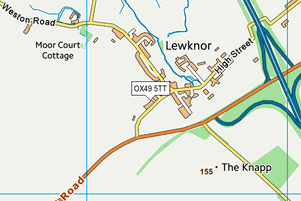 OX49 5TT map - OS VectorMap District (Ordnance Survey)