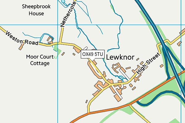 OX49 5TU map - OS VectorMap District (Ordnance Survey)