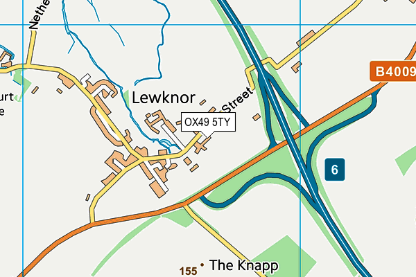 OX49 5TY map - OS VectorMap District (Ordnance Survey)