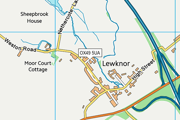 OX49 5UA map - OS VectorMap District (Ordnance Survey)