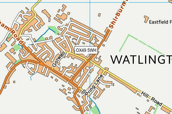 OX49 5WH map - OS VectorMap District (Ordnance Survey)