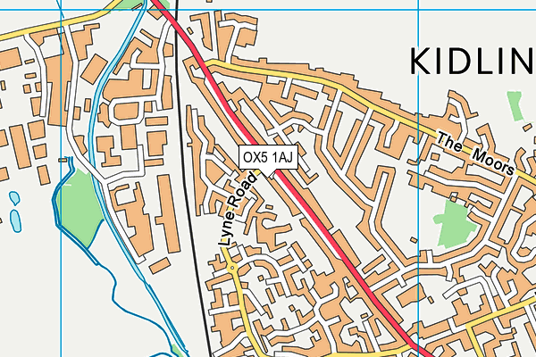 OX5 1AJ map - OS VectorMap District (Ordnance Survey)