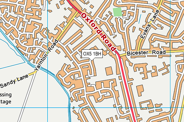 OX5 1BH map - OS VectorMap District (Ordnance Survey)