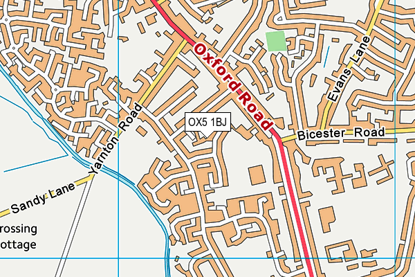 OX5 1BJ map - OS VectorMap District (Ordnance Survey)