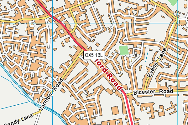 OX5 1BL map - OS VectorMap District (Ordnance Survey)