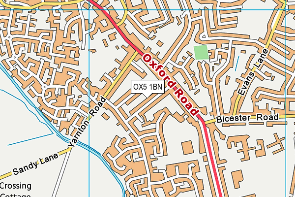 OX5 1BN map - OS VectorMap District (Ordnance Survey)