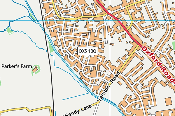 OX5 1BQ map - OS VectorMap District (Ordnance Survey)