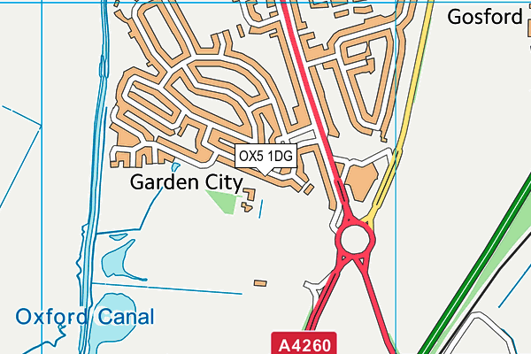 OX5 1DG map - OS VectorMap District (Ordnance Survey)