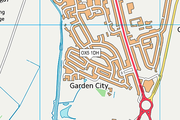 OX5 1DH map - OS VectorMap District (Ordnance Survey)