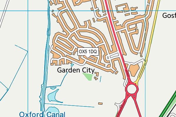 OX5 1DQ map - OS VectorMap District (Ordnance Survey)