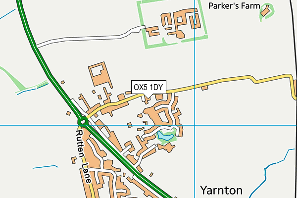 OX5 1DY map - OS VectorMap District (Ordnance Survey)