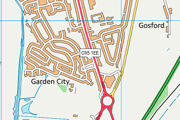 OX5 1EE map - OS VectorMap District (Ordnance Survey)