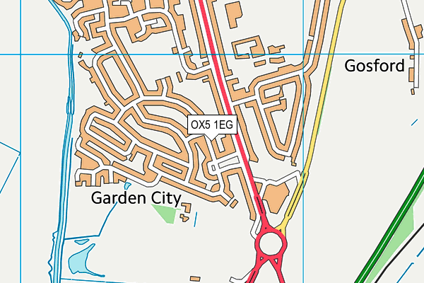 OX5 1EG map - OS VectorMap District (Ordnance Survey)