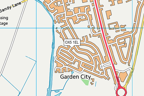 OX5 1EL map - OS VectorMap District (Ordnance Survey)