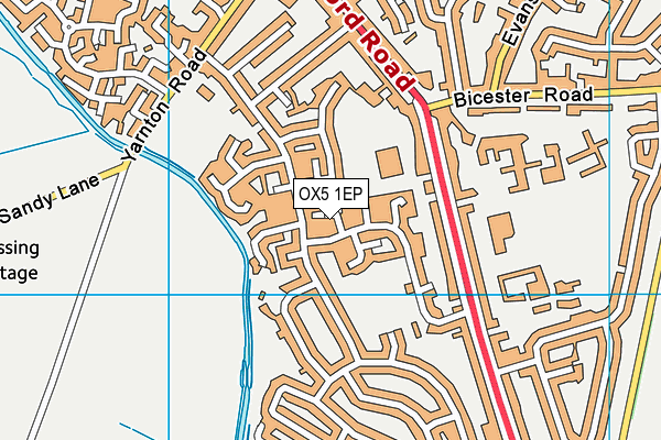 OX5 1EP map - OS VectorMap District (Ordnance Survey)