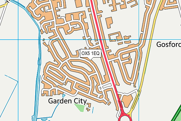 OX5 1EQ map - OS VectorMap District (Ordnance Survey)