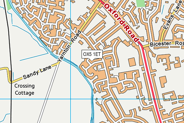 OX5 1ET map - OS VectorMap District (Ordnance Survey)