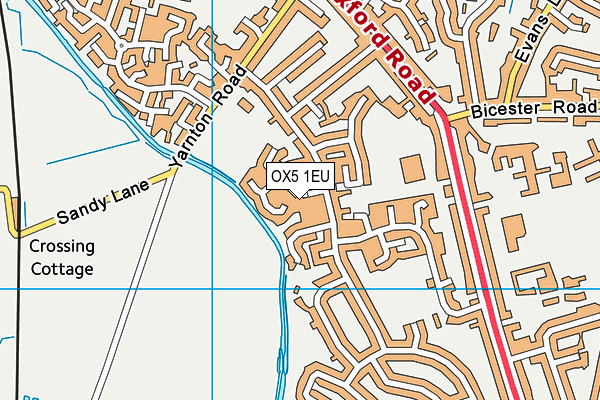 OX5 1EU map - OS VectorMap District (Ordnance Survey)