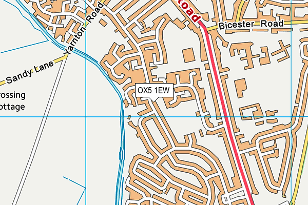 OX5 1EW map - OS VectorMap District (Ordnance Survey)