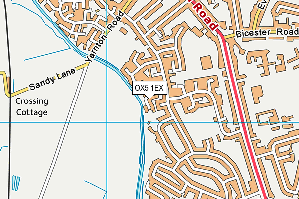 OX5 1EX map - OS VectorMap District (Ordnance Survey)