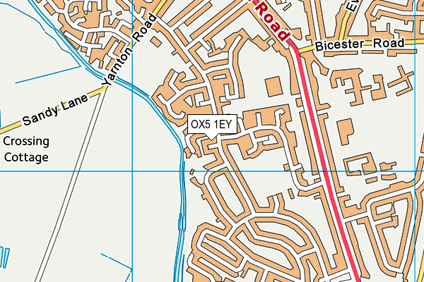 OX5 1EY map - OS VectorMap District (Ordnance Survey)