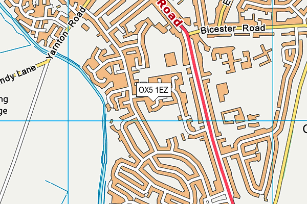 OX5 1EZ map - OS VectorMap District (Ordnance Survey)