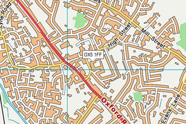 OX5 1FF map - OS VectorMap District (Ordnance Survey)