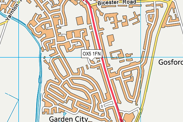 OX5 1FN map - OS VectorMap District (Ordnance Survey)