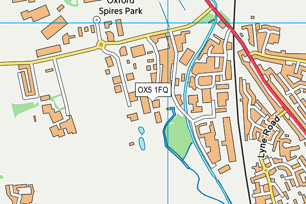 OX5 1FQ map - OS VectorMap District (Ordnance Survey)